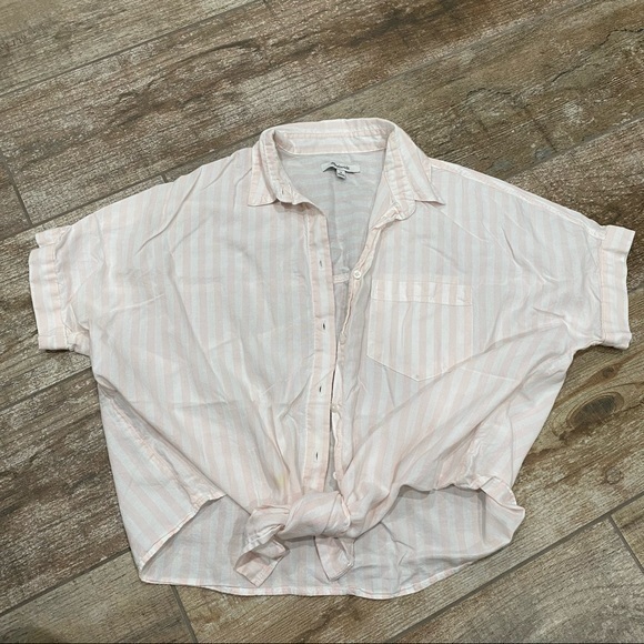 Madewell Tops - Madewell | Buttown Down Knot Tie Shirt